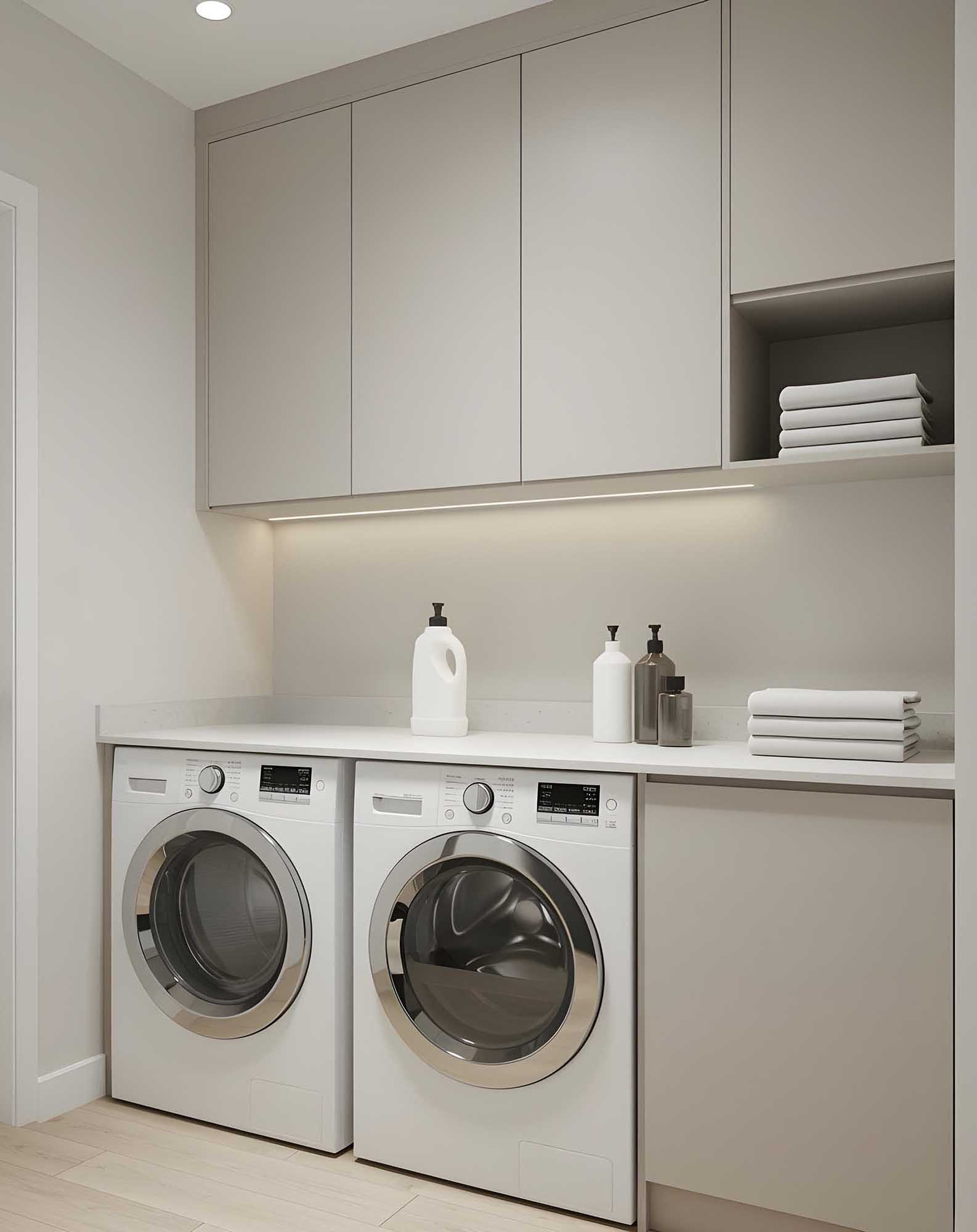 Cadillac utility room cabinets