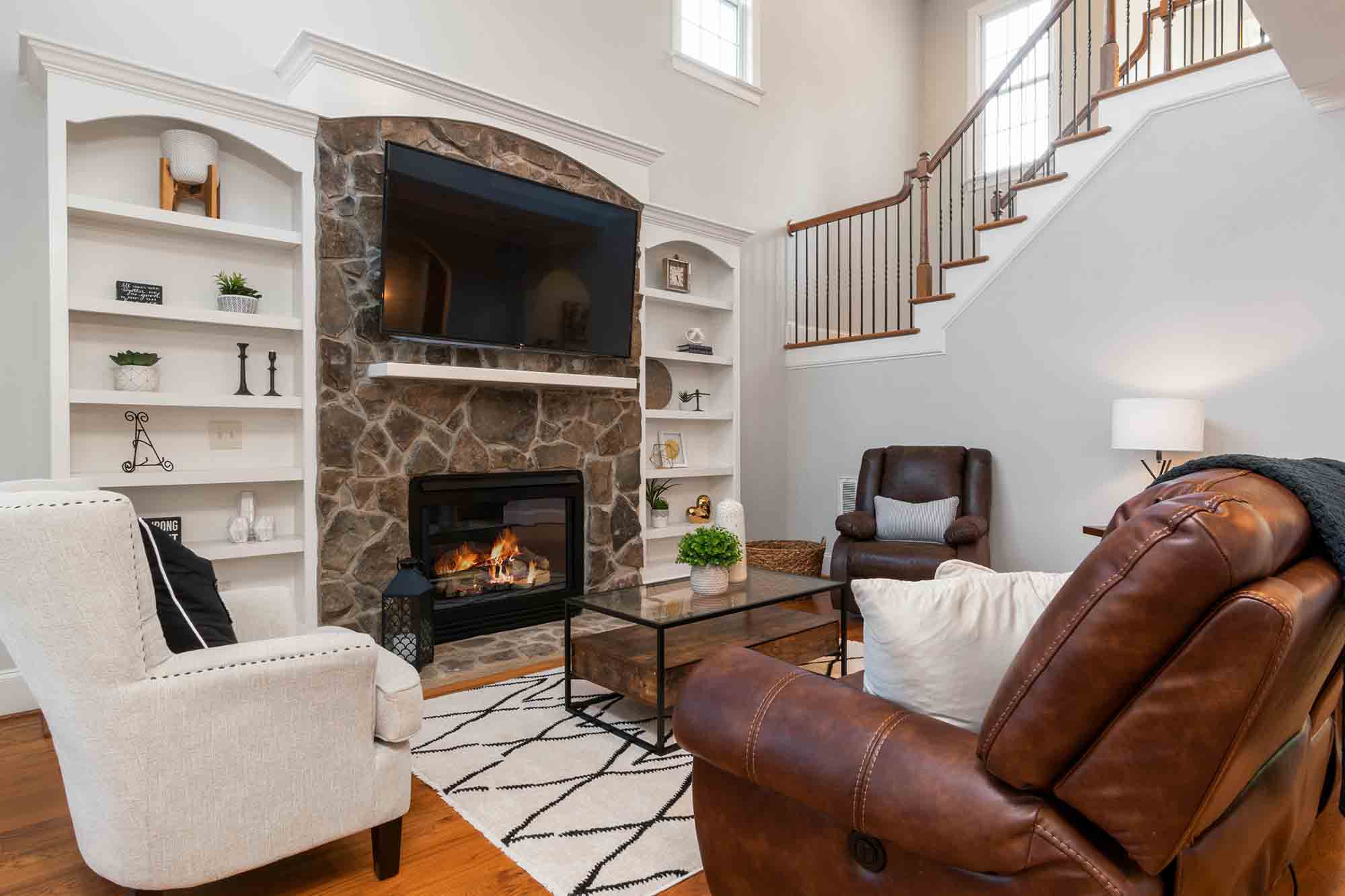Traverse City fireplace mantel design